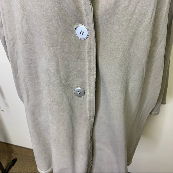 Caposhie The Global Marker Cotton Lagenlook Button  Front Cardigan One Size - Picture 4 of 16